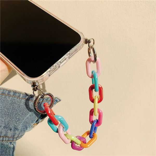 abstract iphone case with chain