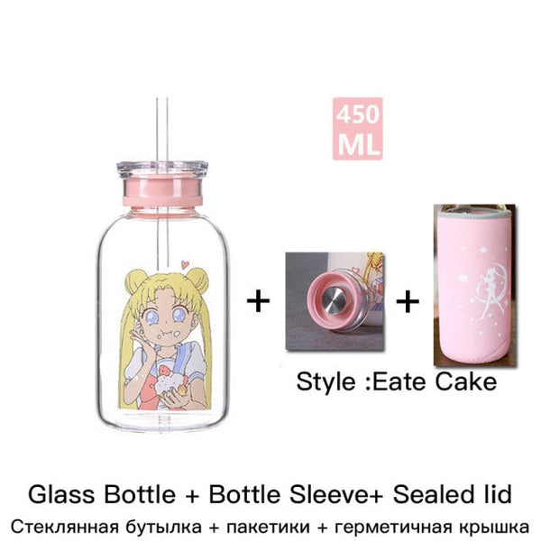 sailor moon glass bottle cake bot lid sleeve4 / 450-700ml