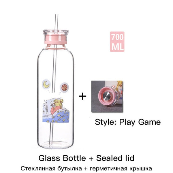 sailor moon glass bottle games bottle lid7 / 450-700ml