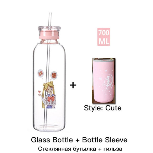 sailor moon glass bottle cute bottle sleeve7 / 450-700ml