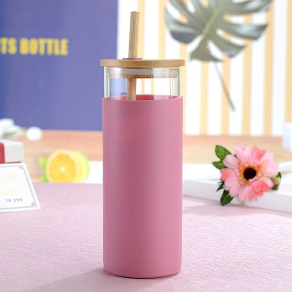 500ml heat-resistant glass tumbler red