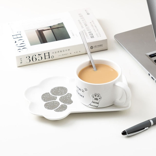 ceramics coffee mug set grey / 200ml