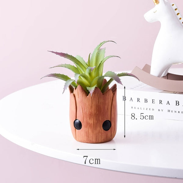 artificial plants in cute ceramic planters groot_2
