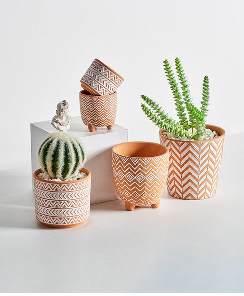 boho planter pots Terracotta pots |Small terracotta plant pots