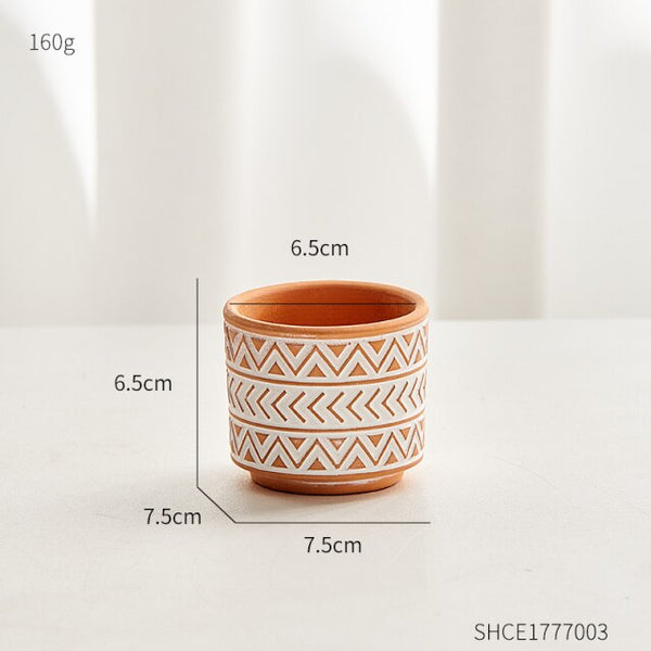 boho terracotta plant pots pot b-small