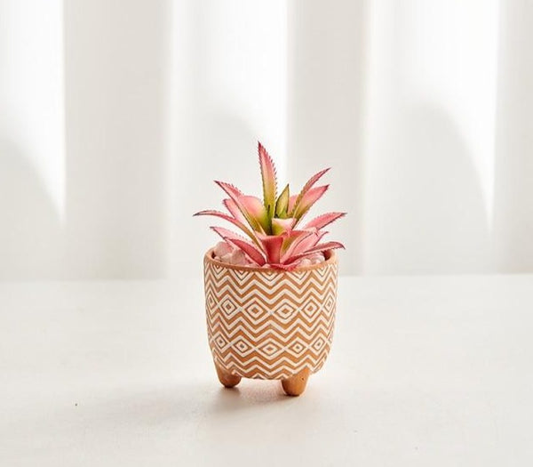 boho terracotta plant pots set 8