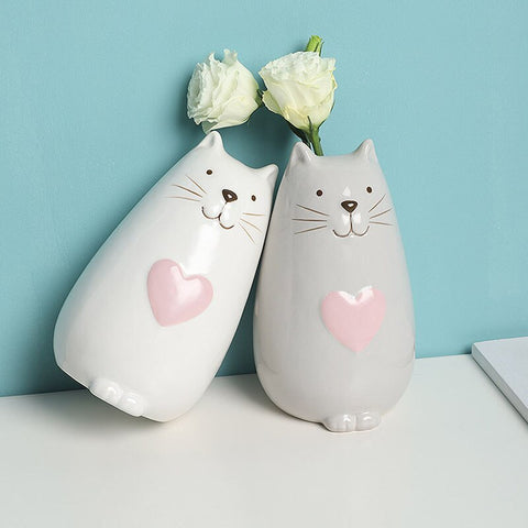 bunny shaped ceramic flower pot