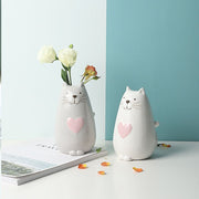 bunny shaped ceramic flower pot