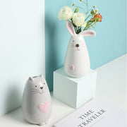 bunny shaped ceramic flower pot