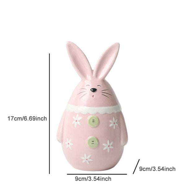 bunny shaped ceramic flower pot e