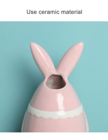 bunny shaped ceramic flower pot