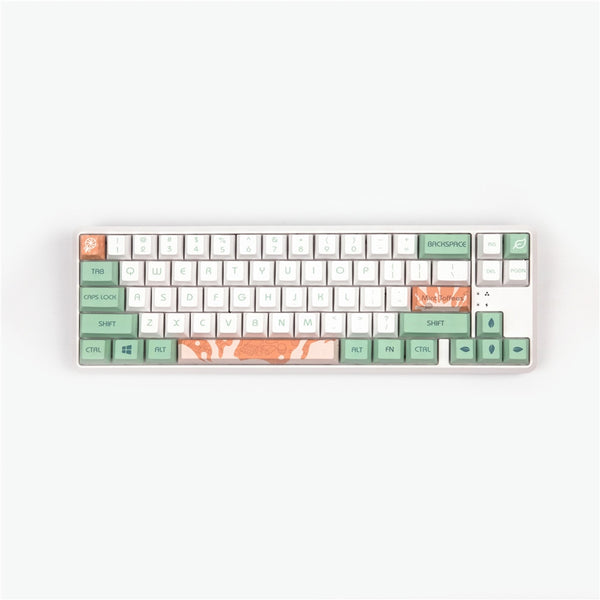 mint milk pbt keycaps