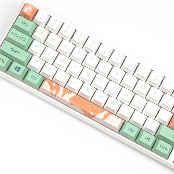 mint milk pbt keycaps