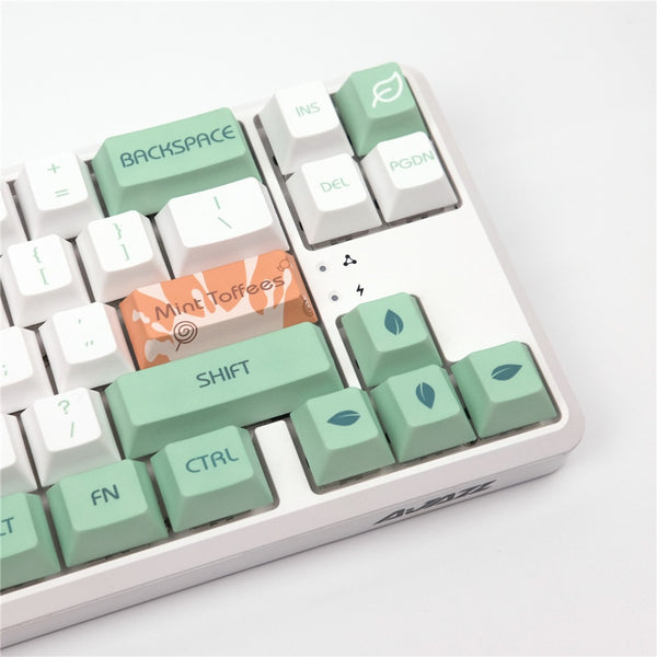 mint milk pbt keycaps