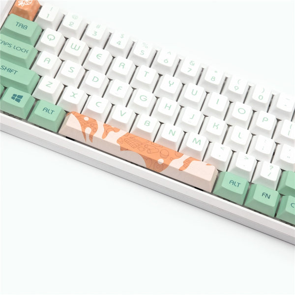 mint milk pbt keycaps