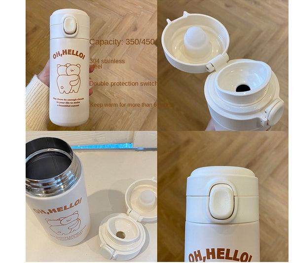 cute stainless steel thermos