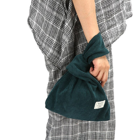 corduroy wrist shopping bag  | cute tot bag