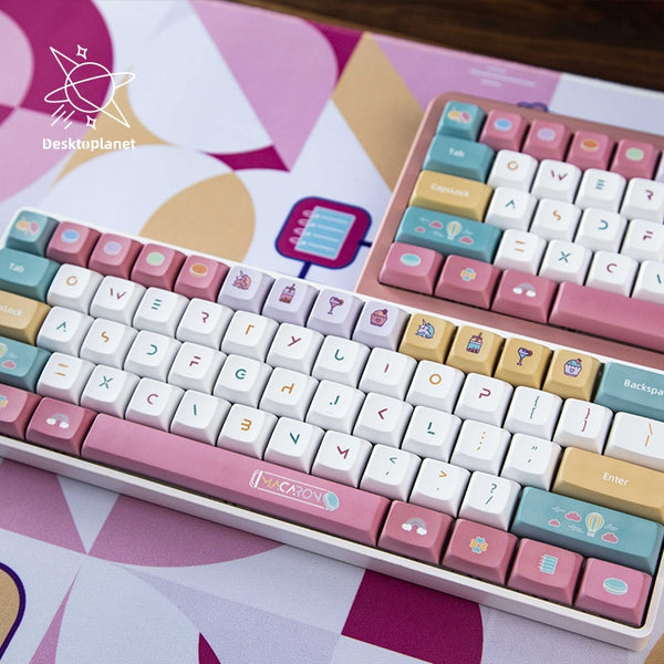 cute keycaps set| macaron candy theme