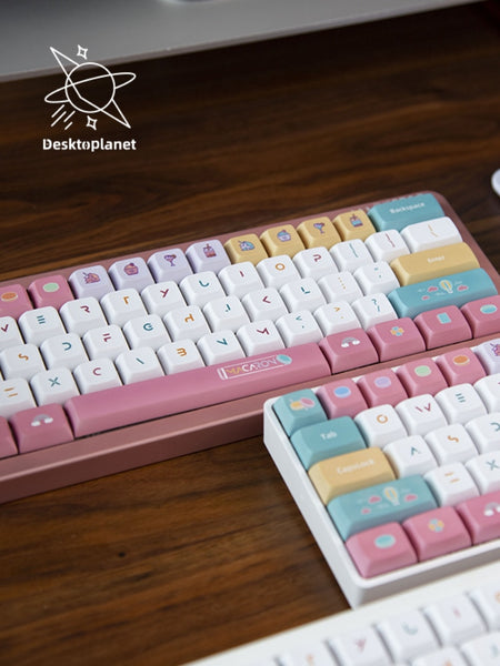 cute keycaps set| macaron candy theme