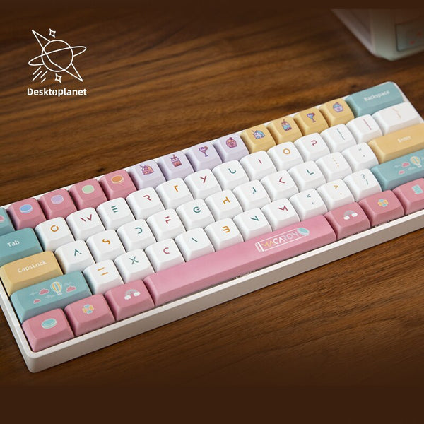 cute keycaps set| macaron candy theme