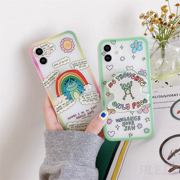 iphone case with a cute frog holder