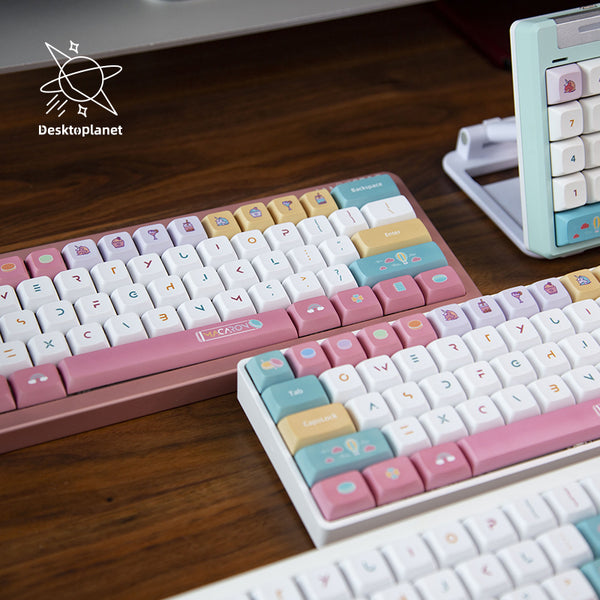 cute keycaps set| macaron candy theme