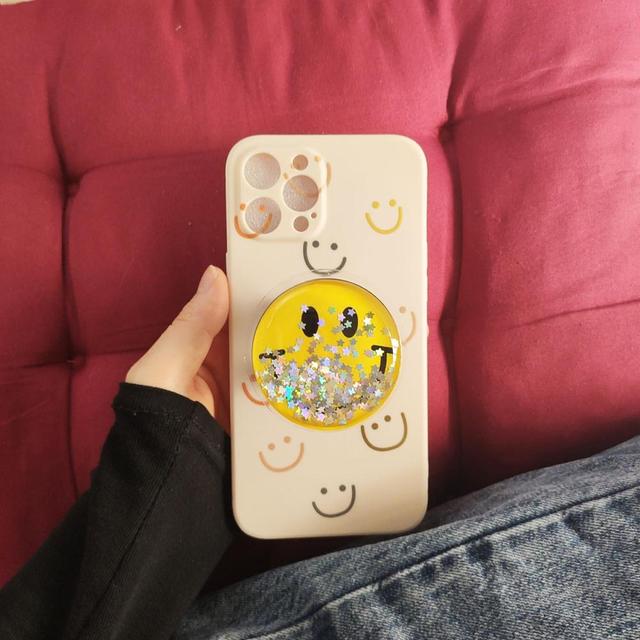 cute iphone case with a smiley holder