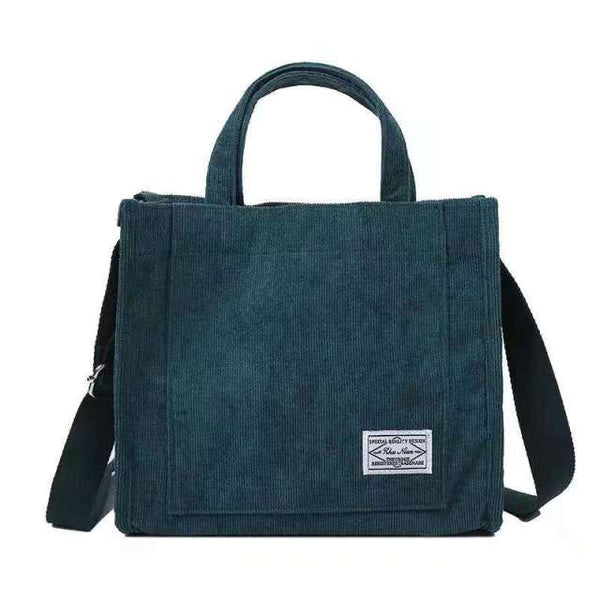 corduroy shoulder tote bag style3 corduroy 3