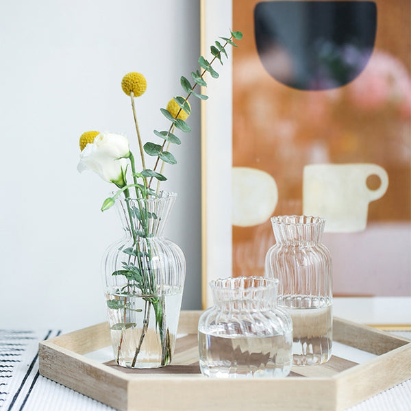 minimalist set of 3 vases