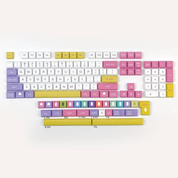 cute mechanical keyboard keys set