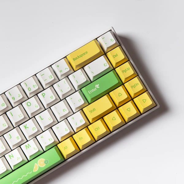 japanese keycaps set | 139 keys lemon keycaps cherry profile