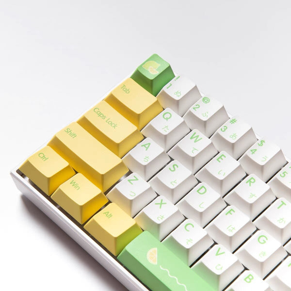 japanese keycaps set | 139 keys lemon keycaps cherry profile