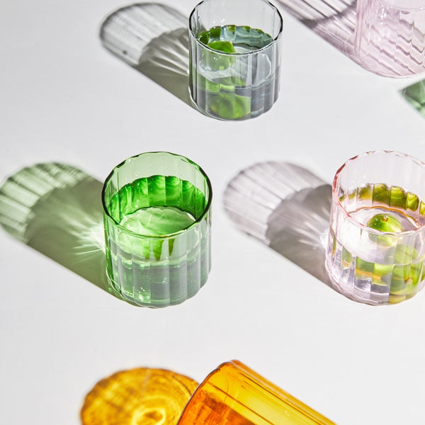 colorful glassware set