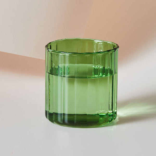 colorful glassware set 1pc green