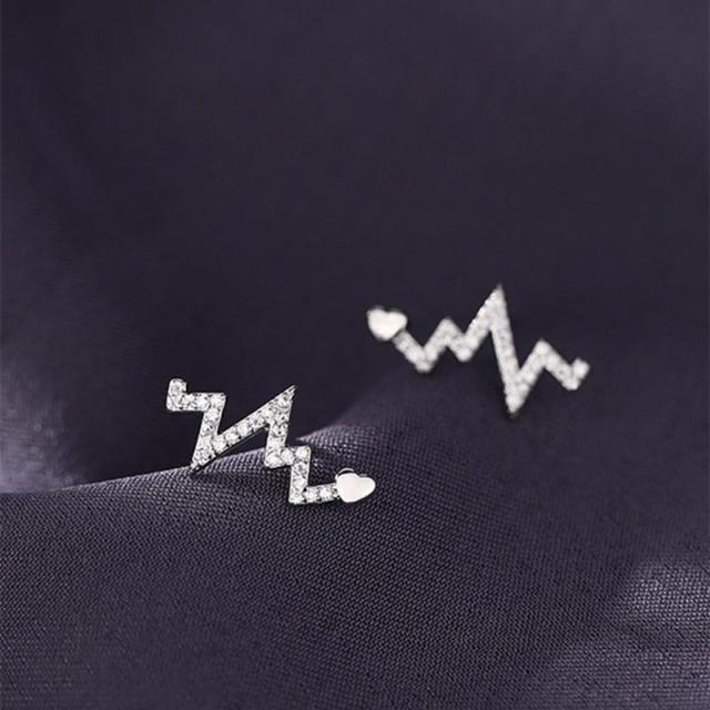 925 sterling silver stud earrings default title