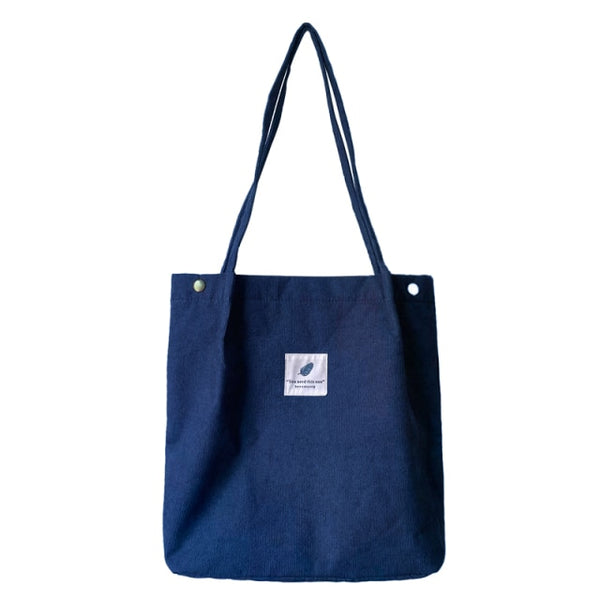 foldable corduroy shopping bag f2073b