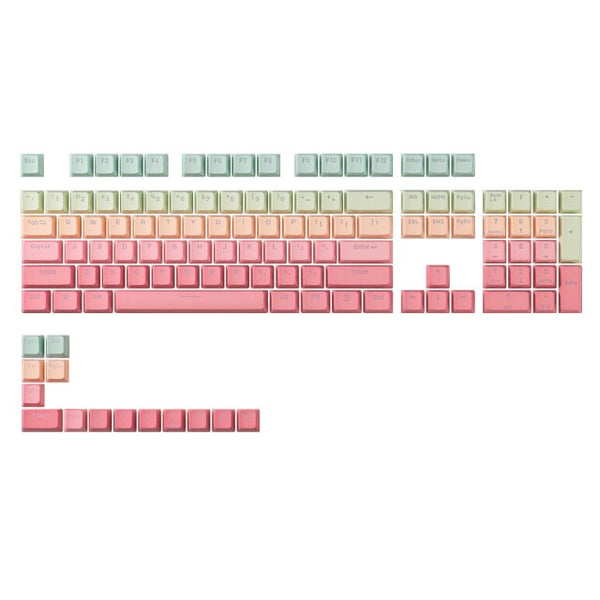 cherry profile kawaii keycap set white