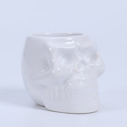 skull shape ceramic succulent flower pot