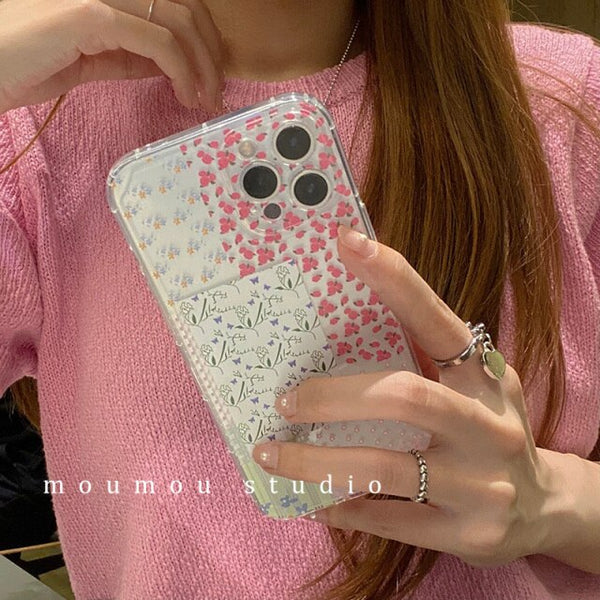 korean iphone case with a cute holder