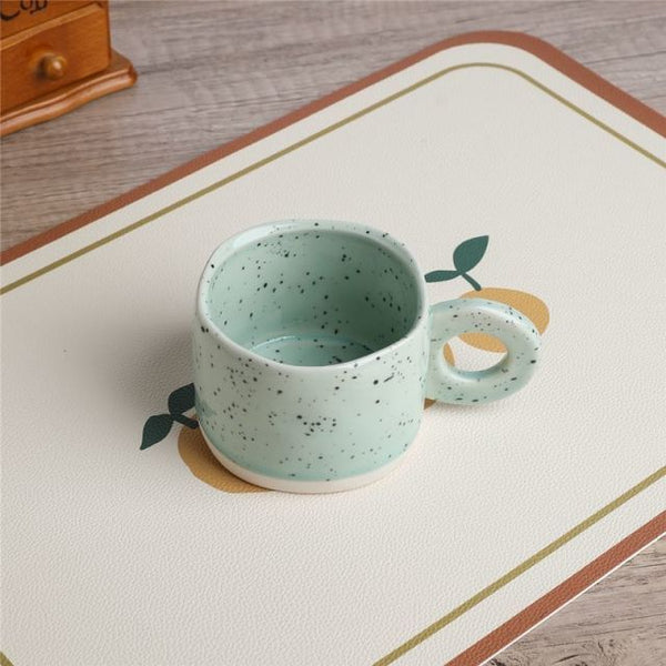 300ml cute ceramic mug light blue / 300ml