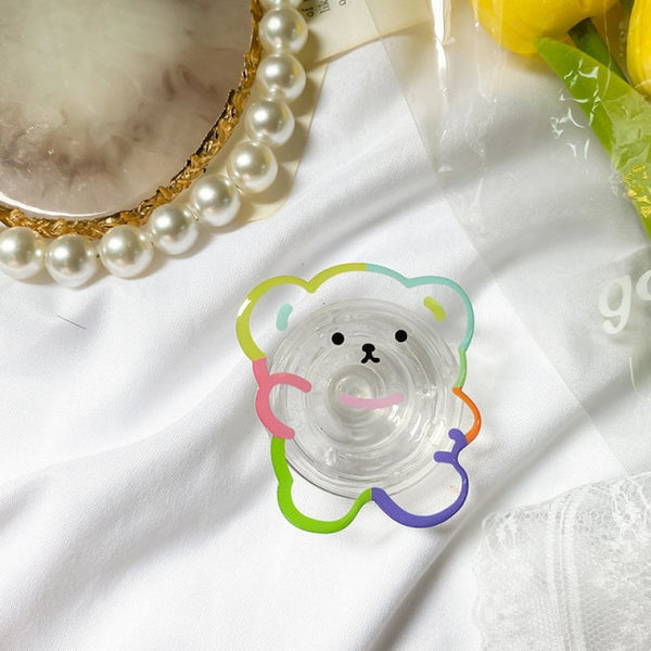 universal phone holder grip bear