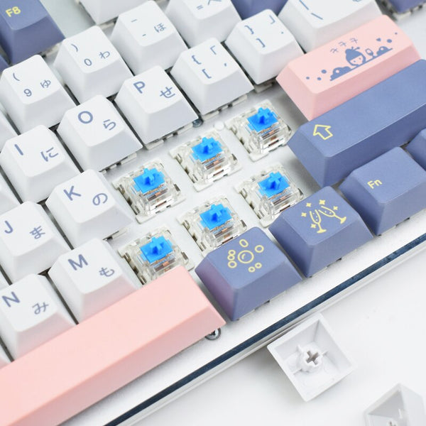 peach japanese keycaps set