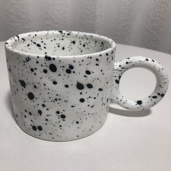 300ml ceramic mug black pot 1