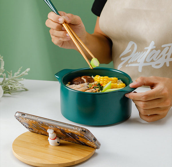 instant noodle ceramic bowl