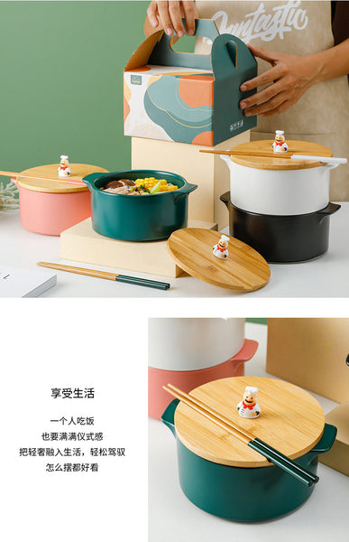 instant noodle ceramic bowl