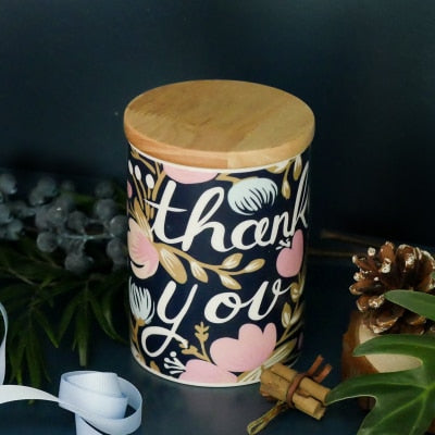 ceramic storage can black