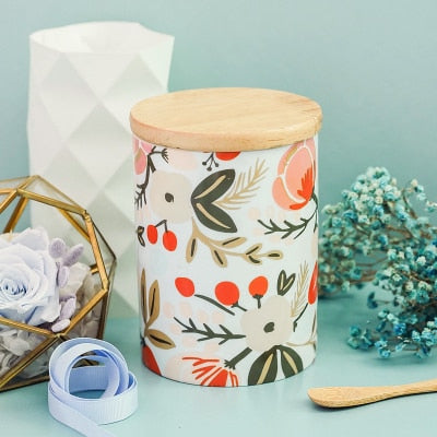 ceramic storage can white